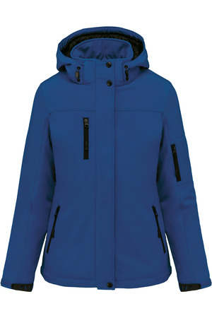 Damenparka Softshell wattiert mit Kapuze