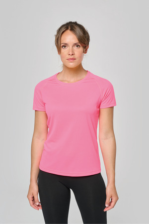 Damen Basic Sport Funktionsshirt Kurzarm