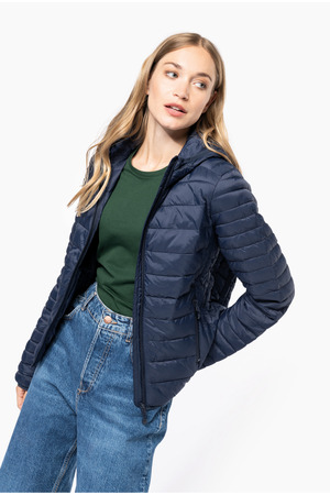 Leichte Damen-Steppjacke mit Kapuze