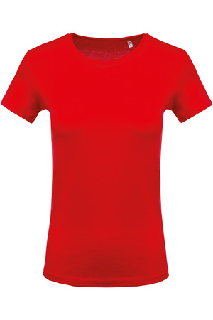 Ladies' short-sleeved crew neck T-shirt