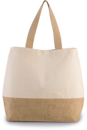 Baumwolltuch-Jute-Shoppingtasche