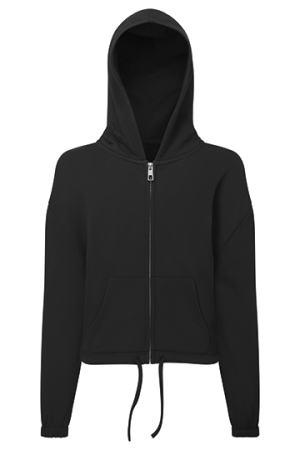 Kids Recycled Cropped Oversize Full-Zip Hoodie