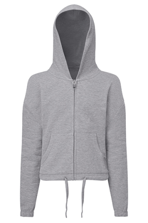 Kids Recycled Cropped Oversize Full-Zip Hoodie