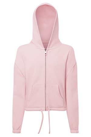 Kids Recycled Cropped Oversize Full-Zip Hoodie