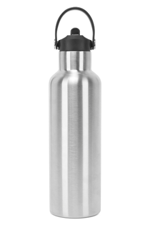 TriDri® Vacuum Sports Water Bottle With Flip Up Straw