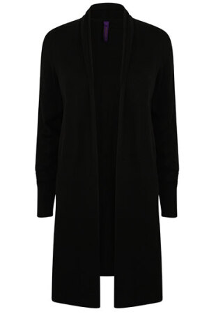 Ladies Longline Open Cardigan