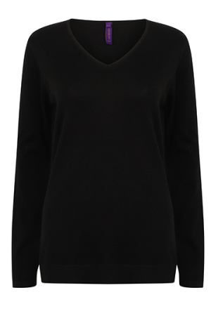 Ladies Lightweight V Neck Jumper