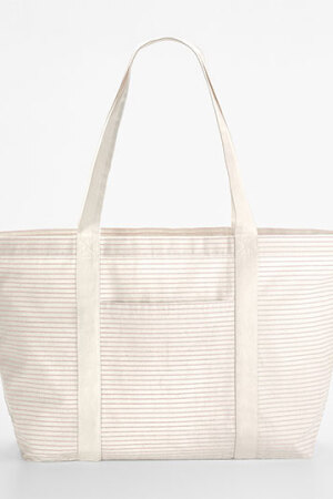 Striped Organic Cotton Shopper