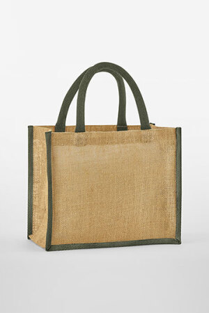 Natural Starched Jute Midi Bag