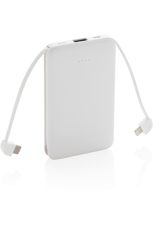 5.000 mAh Powerbank mit integriertem Kabel