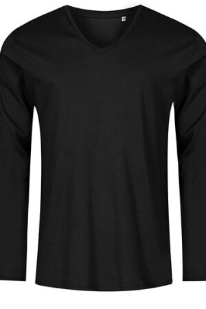 Men´s V-Neck T-Shirt Longsleeve