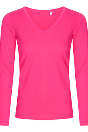 Women´s V-Neck T-Shirt Longsleeve