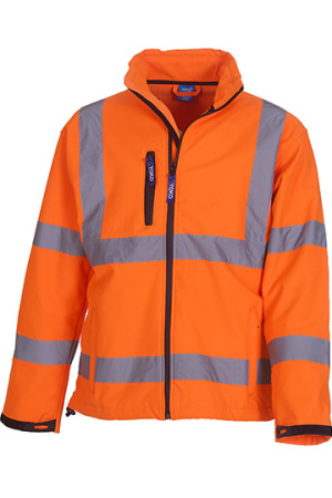 High Visibility 2 Bands & Braces Softshell Jacket