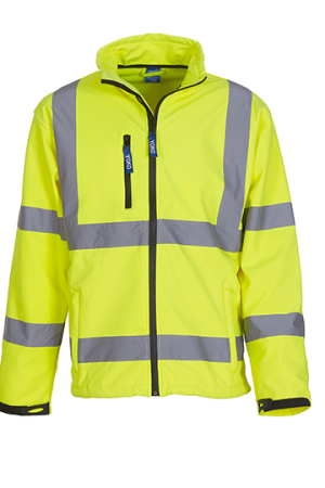 High Visibility 2 Bands & Braces Softshell Jacket