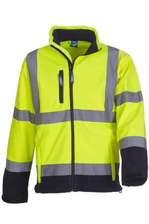 High Visibility 2 Bands & Braces Softshell Jacket