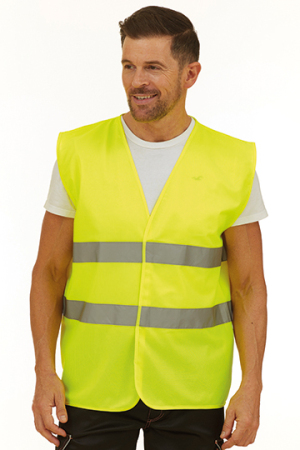 Hi Vis 2 Bands Waistcoat