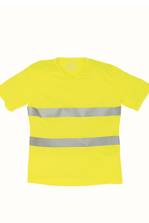 Hi Vis Top Cool Super Light V-Neck T-Shirt