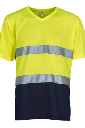 Hi Vis Top Cool Super Light V-Neck T-Shirt